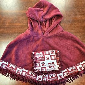 NWOT!!! Mississippi State Bulldogs Fleece with Hoodie Pullon Jacket Sz S…